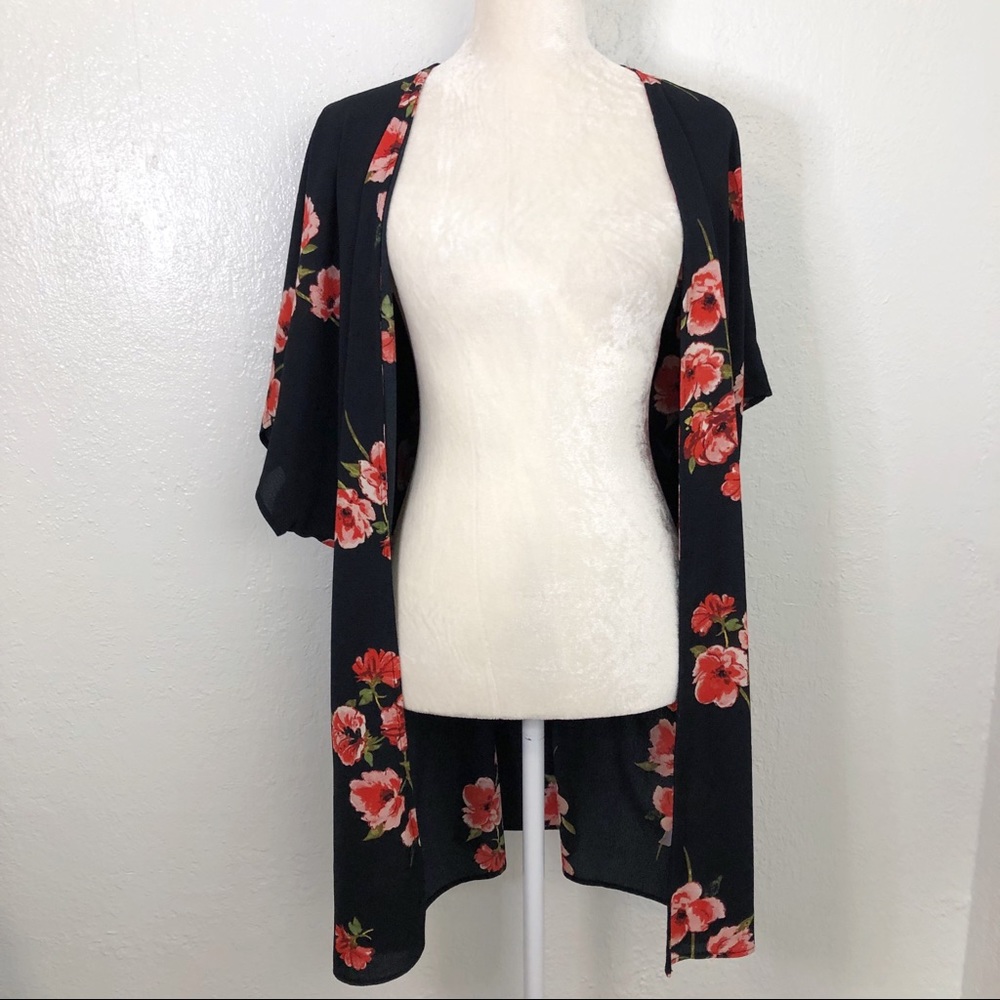 Maurices Floral Kimono Cardigan